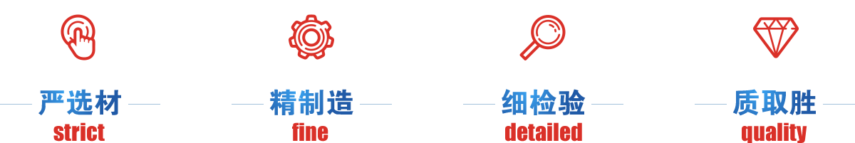 嚴選才、精制造、細檢驗、質取勝